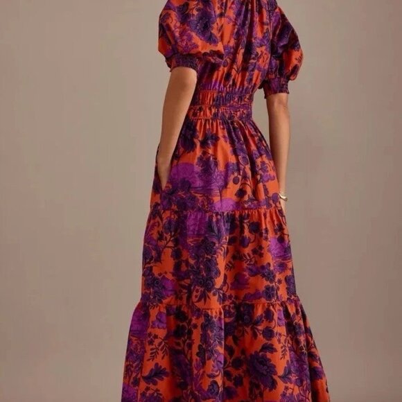 The Somerset Maxi Dress: Puff-Sleeve Edition Cottagecore Floral - Picture 2 of 6